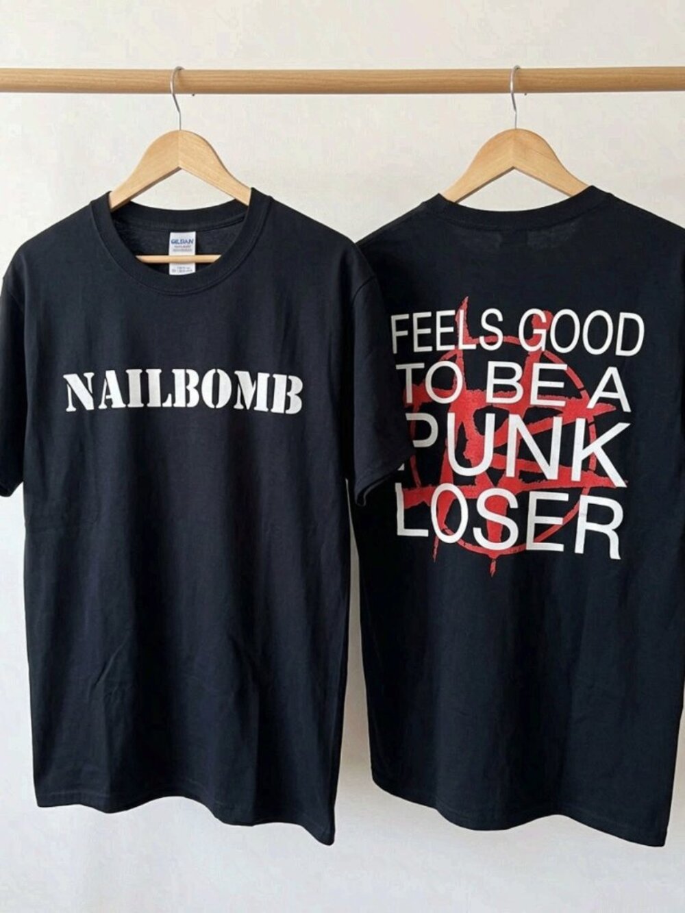 2 Sides Nailbomb Band Feels Good Classic Black Tee Shirt Unisex Reprint
